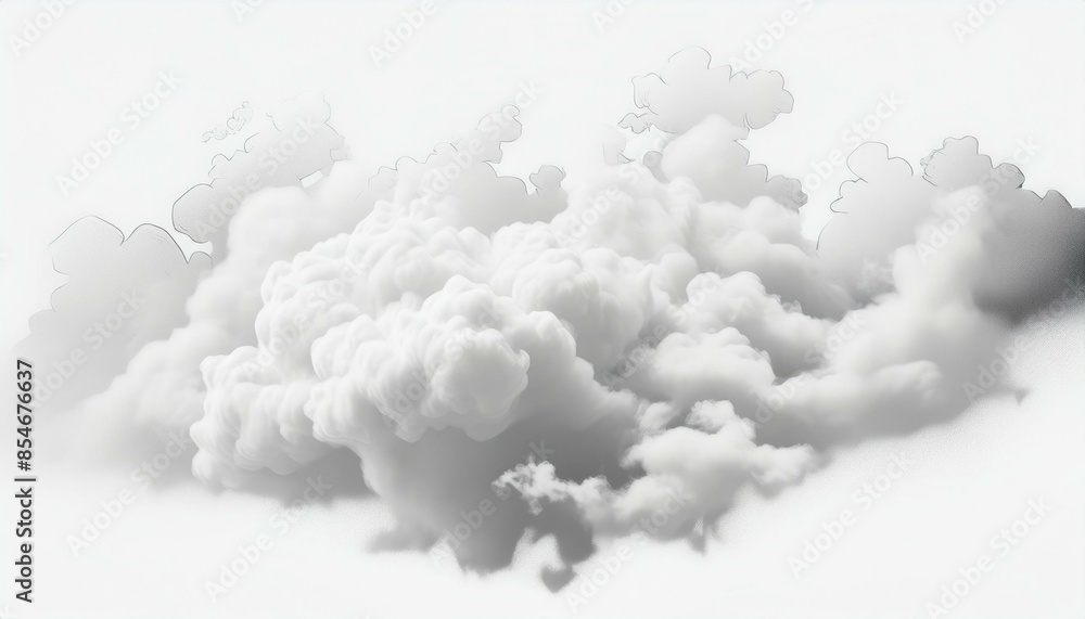 Beautiful realistic clouds freedom shapes clipart isolate backgrounds 3d rendering Beautiful realistic clouds freedom shapes clipart isolate backgrounds 3d rendering