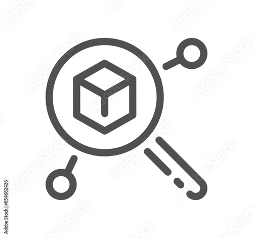 Value and supply chain related icon outline and linear vector.
