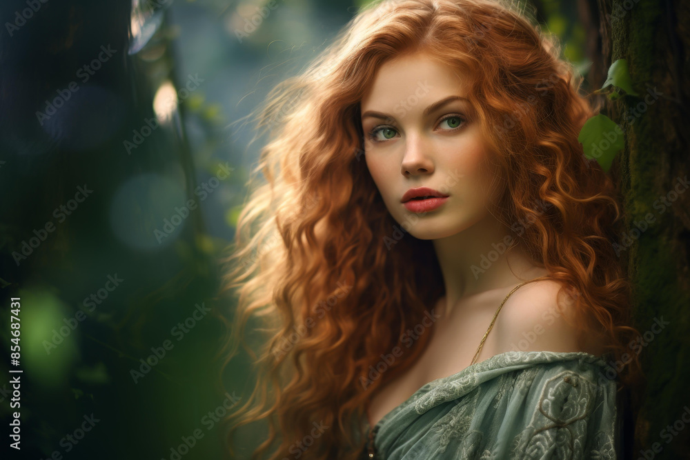 Fototapeta premium Enjoy the enchantment of a forest visit with your beautiful friend.