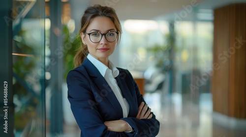 The confident businesswoman portrait photo