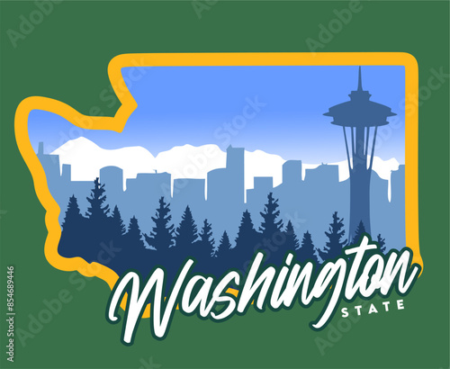 washington state with beautiful views of the sky and nature
