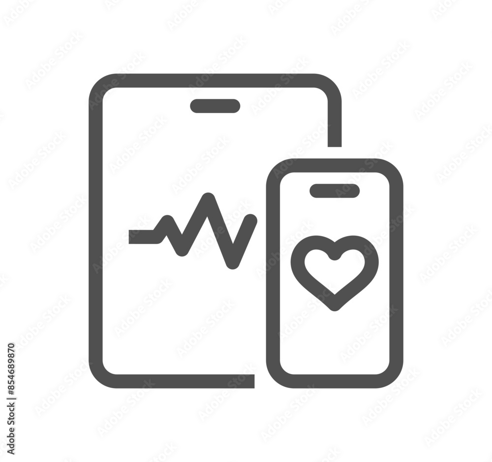 Healthcare and medicine related icon outline and linear vector.
