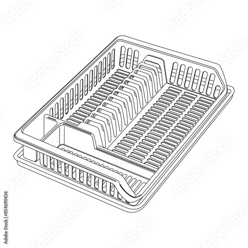 Make a Professional Dish Rack Vector