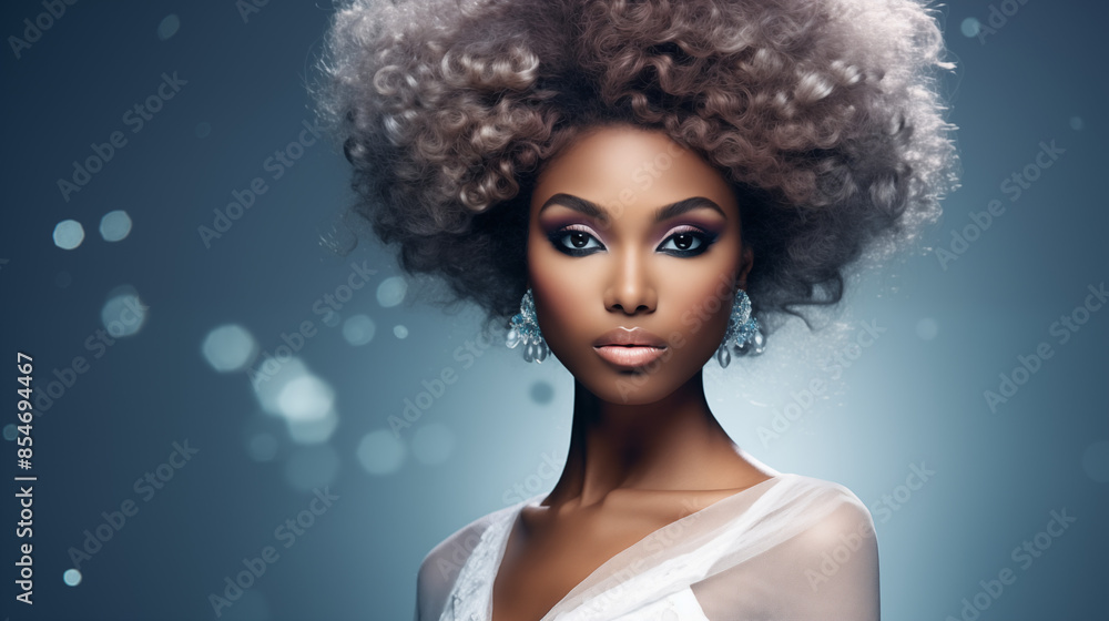 Beautiful woman, girl. Female model with Extraordinary amazing Hairstyle and Flawless professional Makeup. AI Generative. Beautiful woman, girl. Female model with Extraordinary amazing Hairstyle and Flawless professional Makeup. AI Generative.