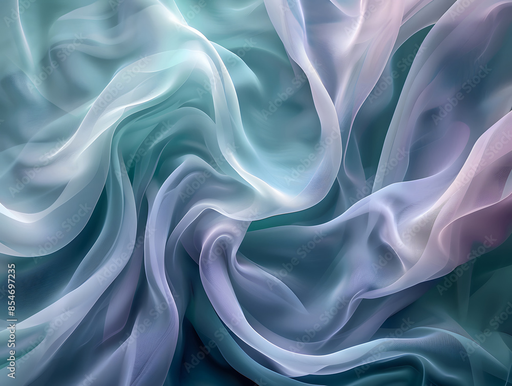 Fototapeta premium ethereal fabric waves