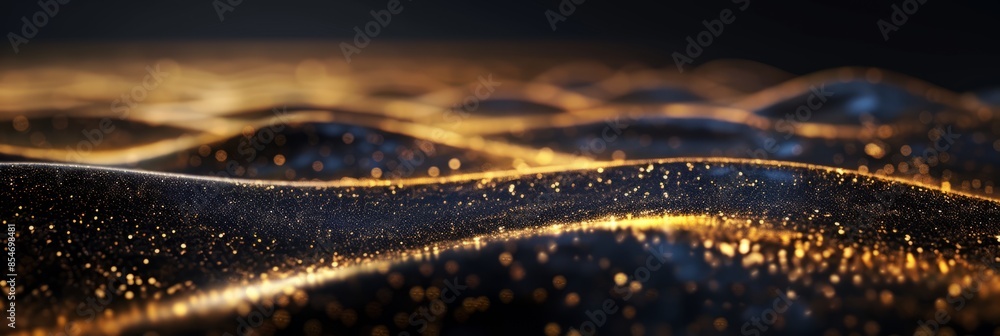 Shining golden and black sand abstract background. Shining golden and black sand abstract background.