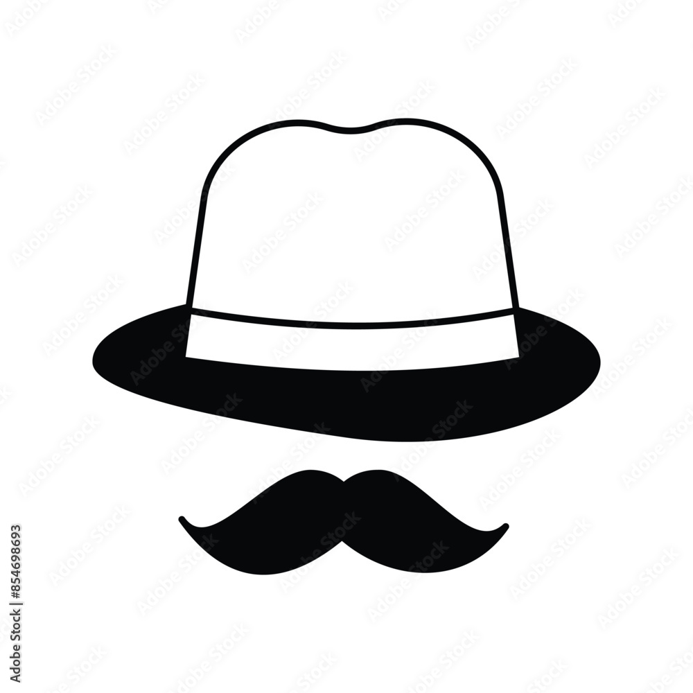 hat icon with white background vector stock illustration hat icon with white background vector stock illustration