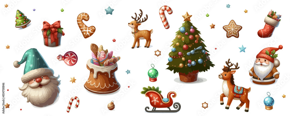 Christmas seamless pattern with a set of winter comfort elements. Festive packaging. Christmas seamless pattern with a set of winter comfort elements. Festive packaging.