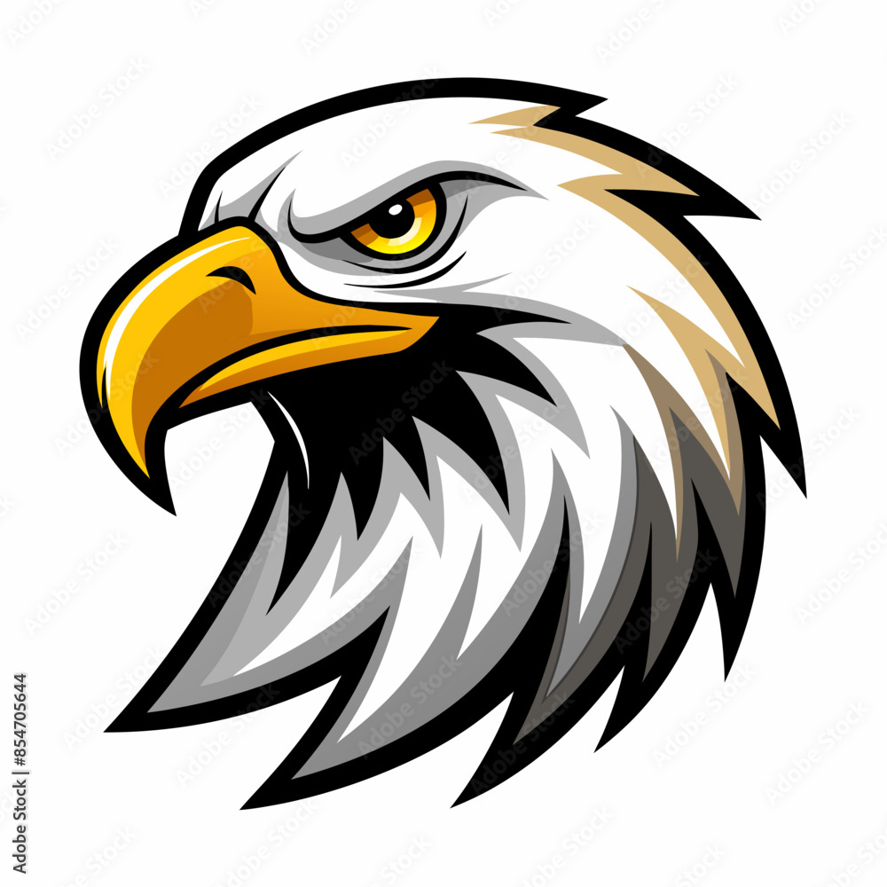 Fototapeta premium eagle logo design | eagle mascot logo design vector illustration| eagle esport logo