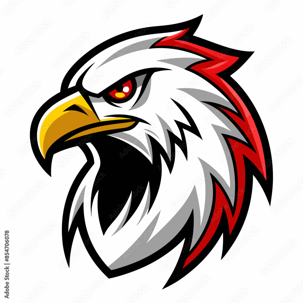 Obraz premium eagle logo design | eagle mascot logo design vector illustration| eagle esport logo