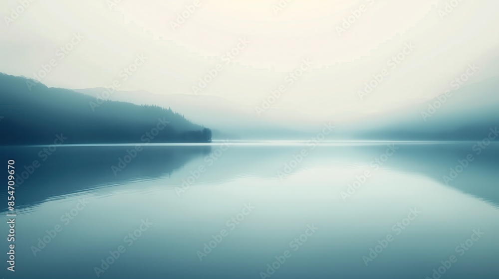 Fototapeta premium Serene Misty Lake