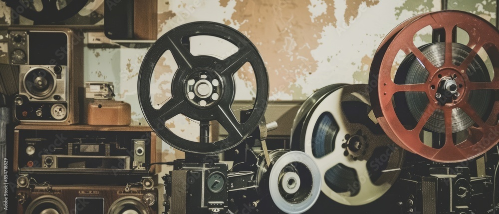 Fototapeta premium World Day for Audiovisual Heritage concept