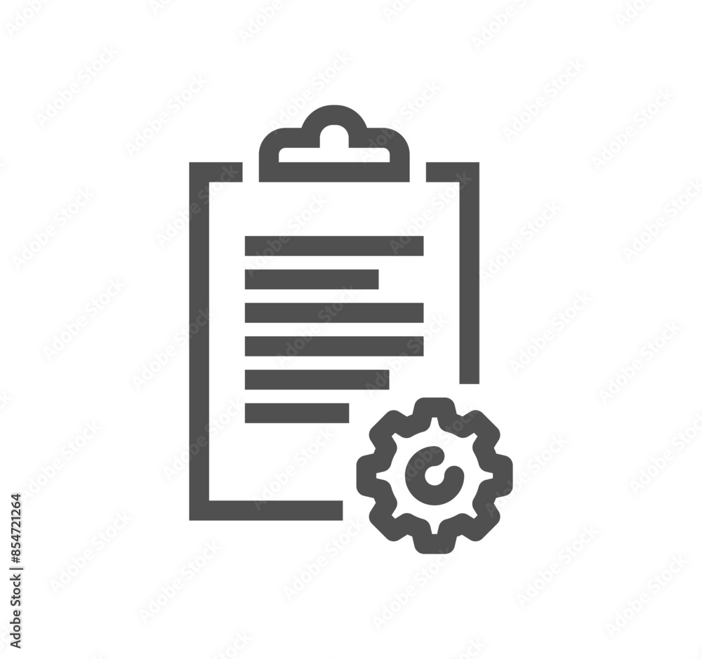 Clipboard related icon outline and linear vector.
Clipboard related icon outline and linear vector.