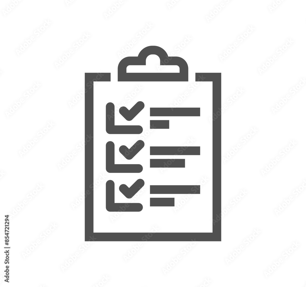 Clipboard related icon outline and linear vector.
Clipboard related icon outline and linear vector.
