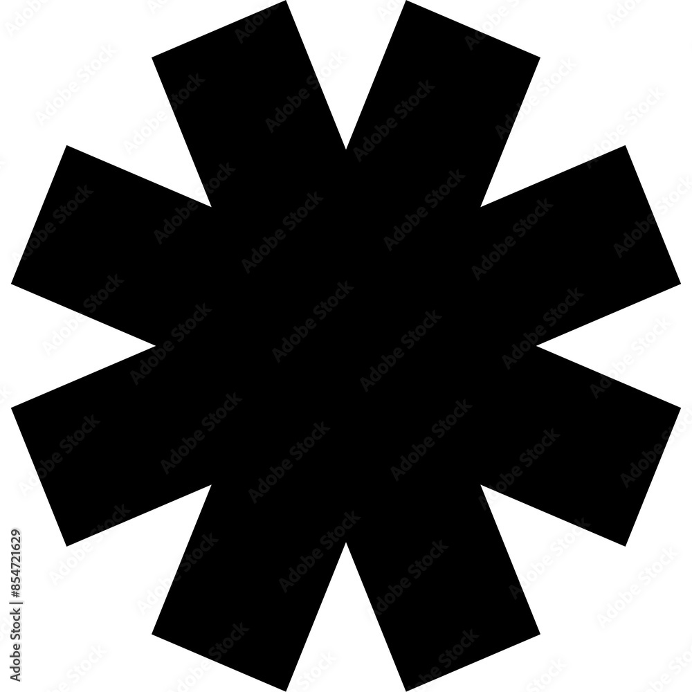 Flat black silhouette geometric shapes Flat black silhouette geometric shapes