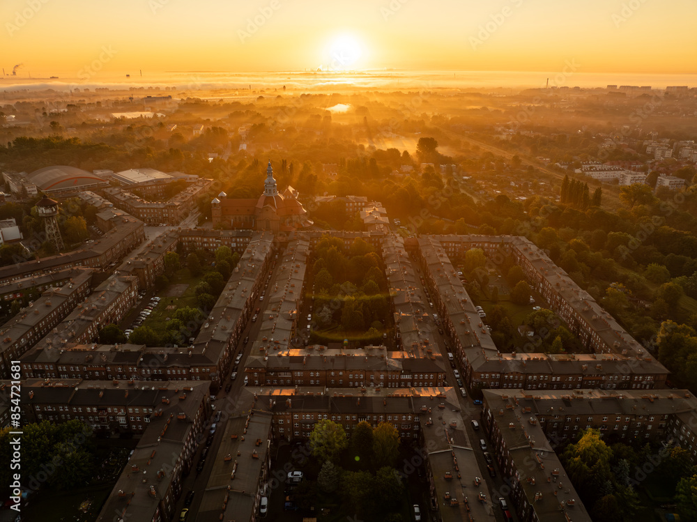 district of Katowice - Nikiszowiec - historical, the most beautiful and stylish - tourism