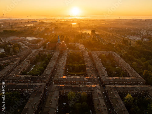 Obraz na płótnie district of Katowice - Nikiszowiec - historical, the most beautiful and stylish - tourism w salonie