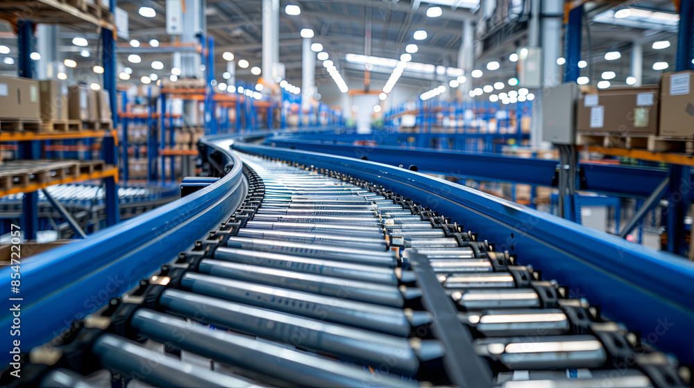 Modern automated warehouse conveyor system Modern automated warehouse conveyor system