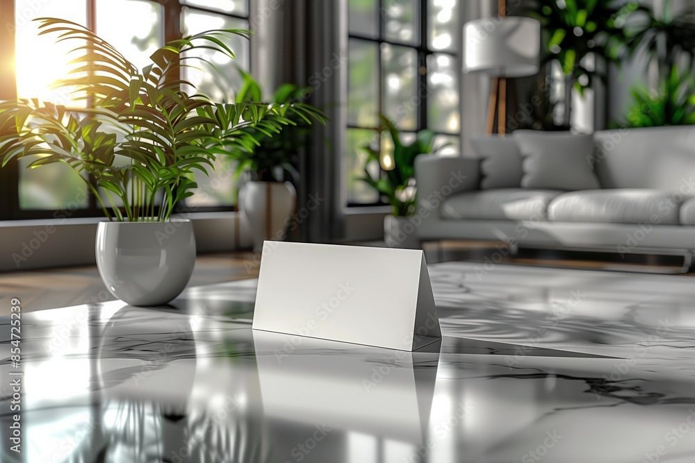 Fototapeta premium Minimalist Office Business Card Mockup