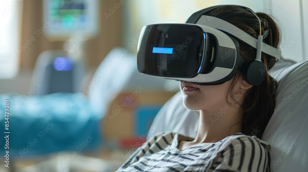 Virtual reality technology used in therapy for patients Virtual reality technology used in therapy for patients