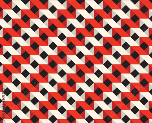 geometric background, wallpaper 3D jigsaw