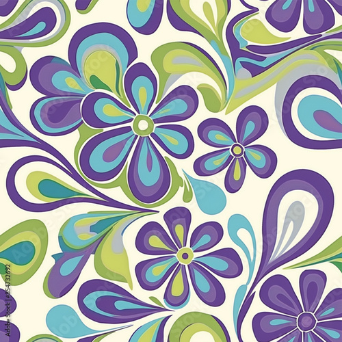 Hand-drawn Floral Pattern Vector | Seamless Flower Ornament Design | Perfect for Wrapping Paper, Wallpaper, Fabric Print