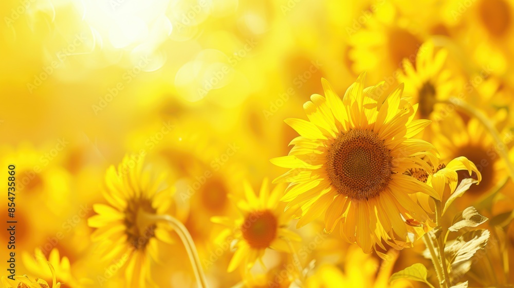Sunflowers Blooming in Sunlight
Sunflowers Blooming in Sunlight