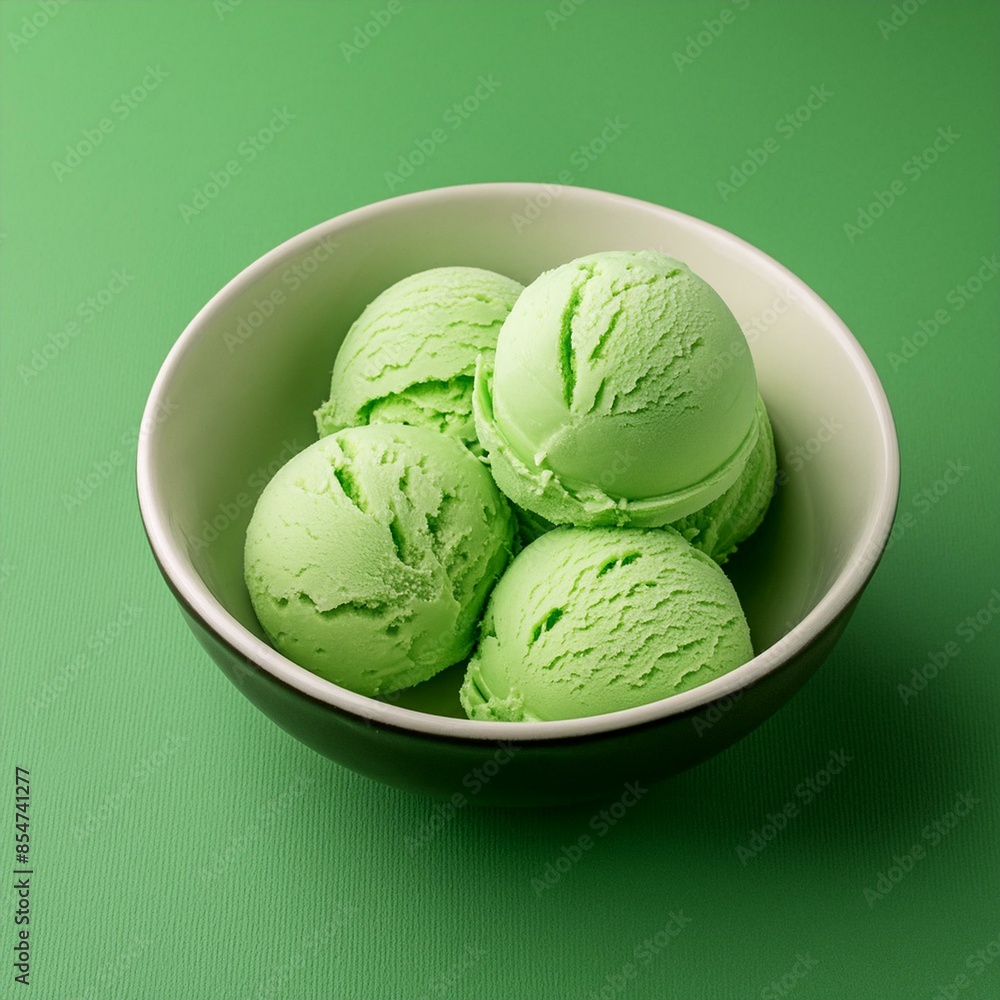 fresh tasty pistachio ice cream balls fresh tasty pistachio ice cream balls