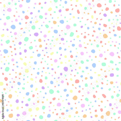 Green Pastel Spot Birthday. Color Dot. Abstract Holiday Drop. Rainbow Pattern Baby Bubble. Blue Vector Background Drawn Geometric Eps Dot Sparkle. Seamless Vector Fun. Rainbow Retro Polka Background.