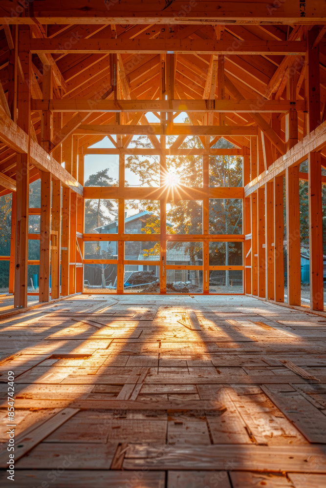 A large open space with a lot of sunlight coming in A large open space with a lot of sunlight coming in