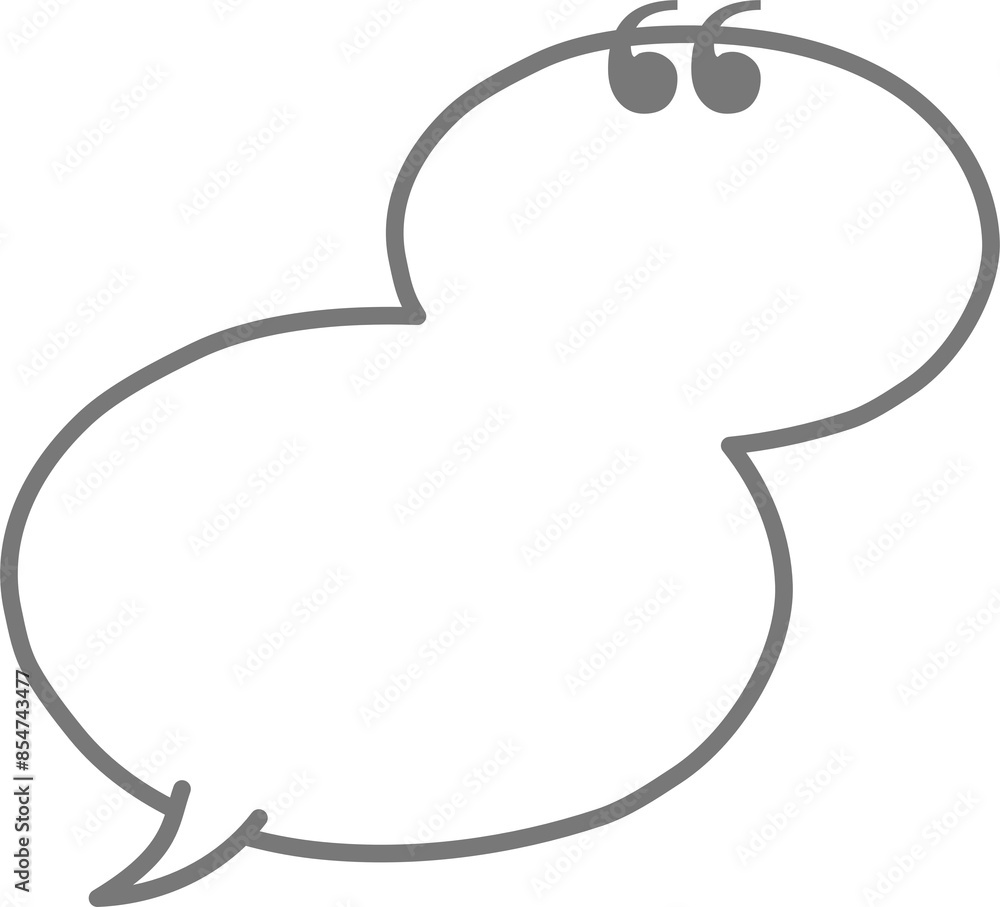 Black and white color speech bubble balloon with quotation marks, icon sticker memo keyword planner text box banner, flat isolated png transparent element design Black and white color speech bubble balloon with quotation marks, icon sticker memo keyword planner text box banner, flat isolated png transparent element design