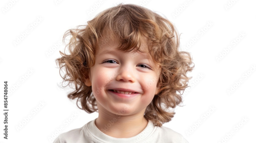 An adorable child with a playful wink, showcasing youthful exuberance and joy. isolated white background An adorable child with a playful wink, showcasing youthful exuberance and joy. isolated white background