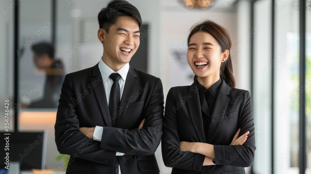 portrait of a handsome smiling asian businessman boss in a suit portrait of a handsome smiling asian businessman boss in a suit