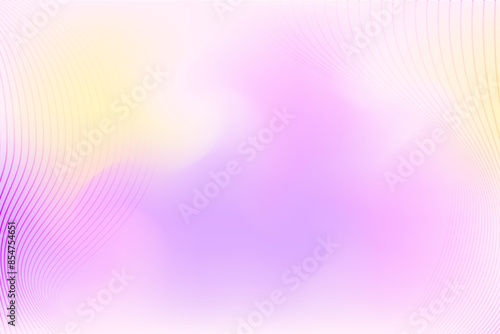 Abstract modern lavender violet background with fluid purple, yellow, pink gradient texture wavy lines, perfect for science presentations, modern posters, trendy cosmetics banners