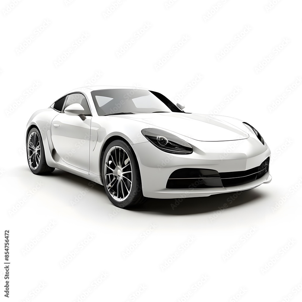 3d render of a beautiful luxury sports car on a white background 3d render of a beautiful luxury sports car on a white background