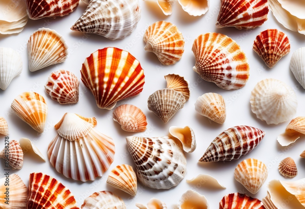 heart shaped arrangement seashells close view white background, marine, ocean, natural, collection, pattern, design, texture, decorative, detail, conch heart shaped arrangement seashells close view white background, marine, ocean, natural, collection, pattern, design, texture, decorative, detail, conch