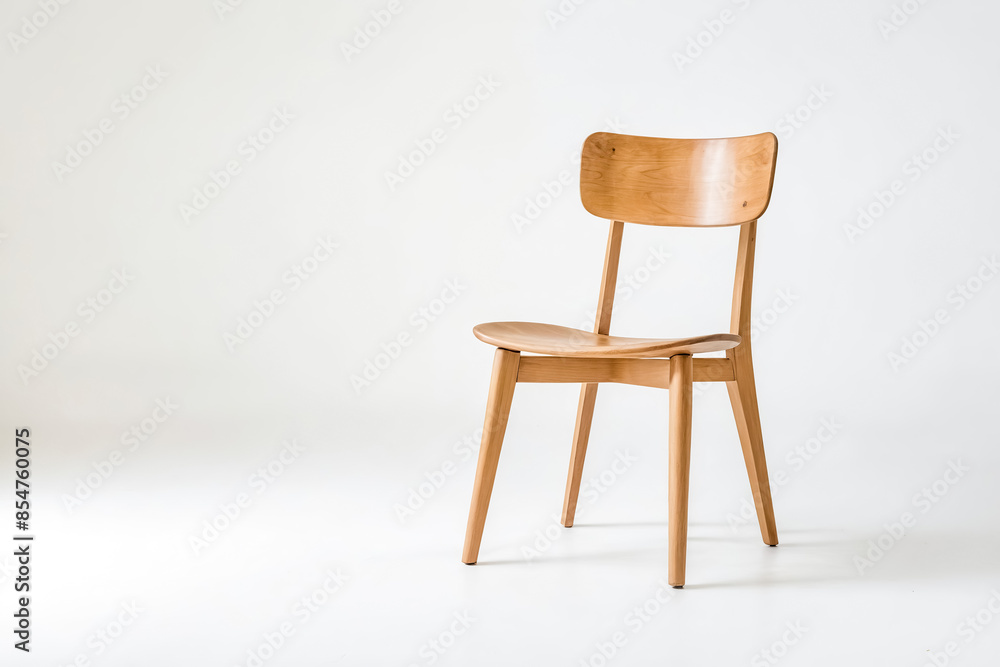 custom made wallpaper toronto digitalWooden chair on white background