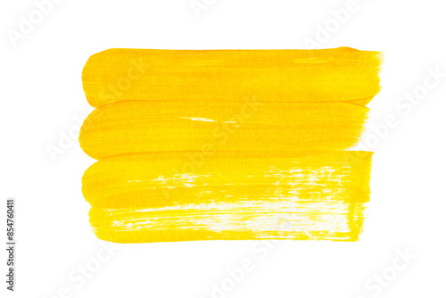 watercolor gold acrylic brush strokes. text boxes yellow Grunge design elements isolated on white background