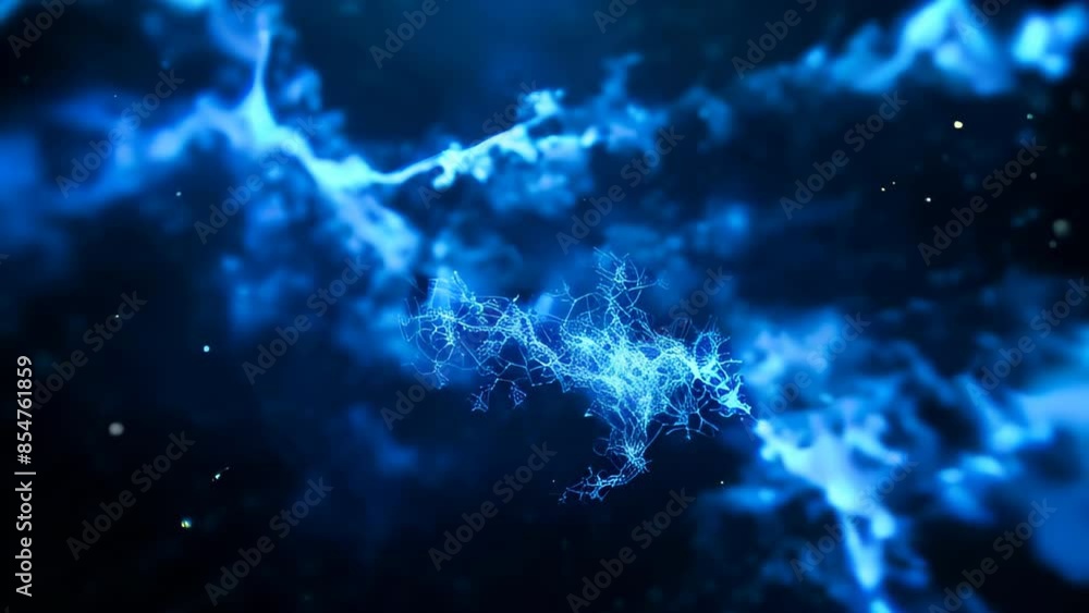 A blue sky with a blue fire in the sky A blue sky with a blue fire in the sky