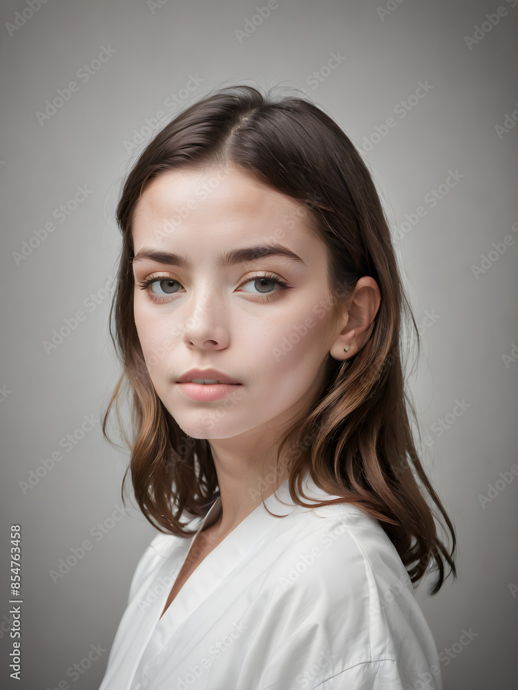 Create minimalist portraits focusing on simplicity and clean lines. Create minimalist portraits focusing on simplicity and clean lines.