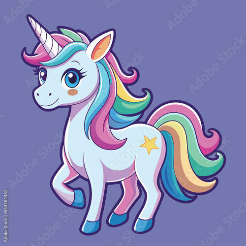 Unicorn Stickers Vector