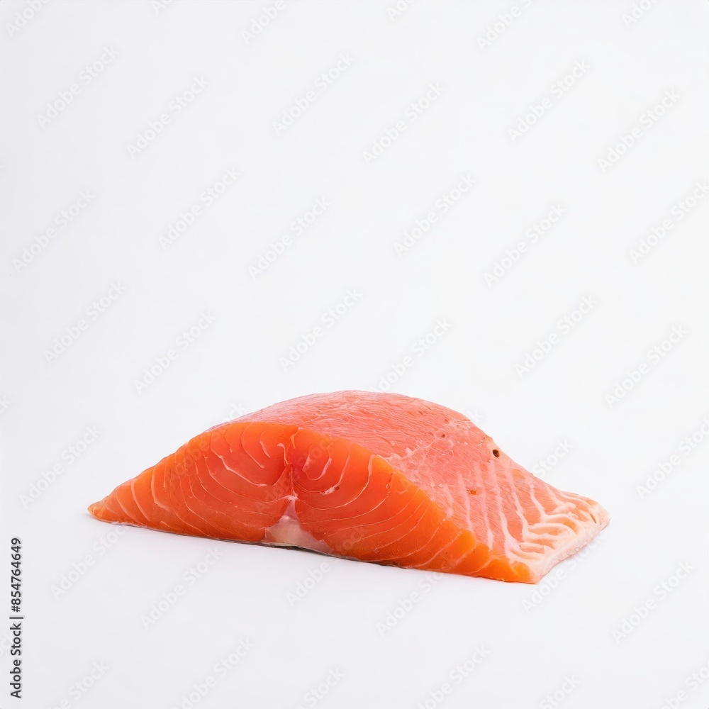 Salmon meat isolated on white background Salmon meat isolated on white background