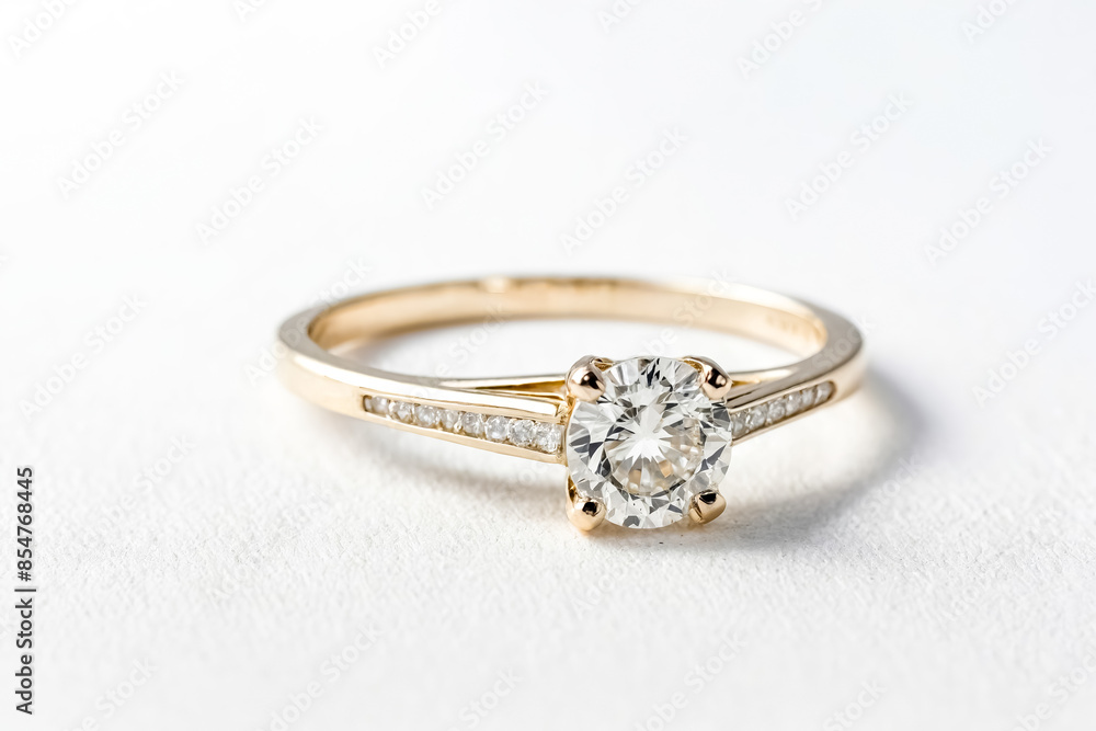Gold ring with diamond Gold ring with diamond
