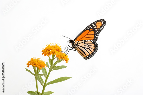 Monarch Butterfly on Yellow Flowers © Rysak