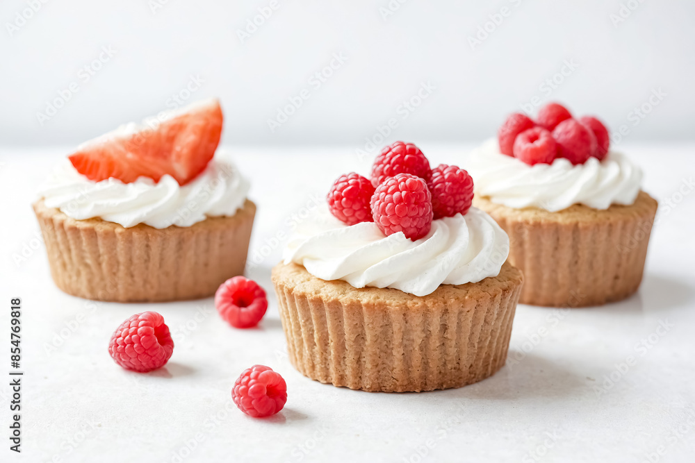 Raspberry and Strawberry Cream Puffs Raspberry and Strawberry Cream Puffs