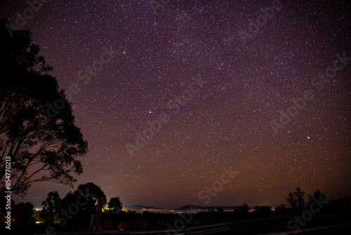 clear night sky near Beaudesert captured with long exposure photo