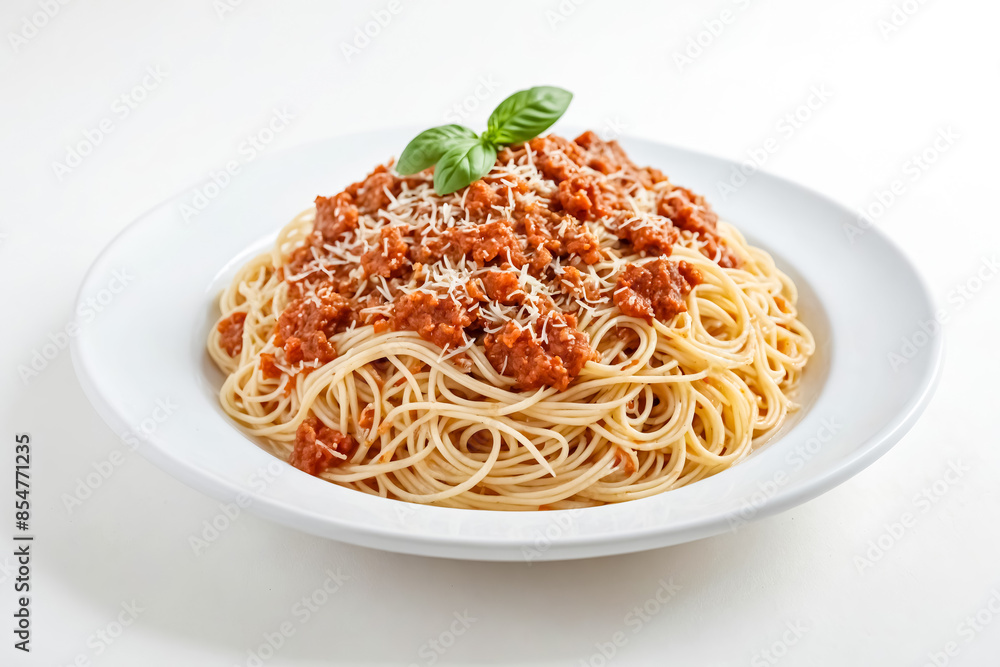 Spaghetti with Meat Sauce and Parmesan Cheese Spaghetti with Meat Sauce and Parmesan Cheese