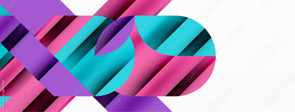 Circle and line geometric background. Round shapes with diagonal lines composition for wallpaper, banner, background or landing Circle and line geometric background. Round shapes with diagonal lines composition for wallpaper, banner, background or landing