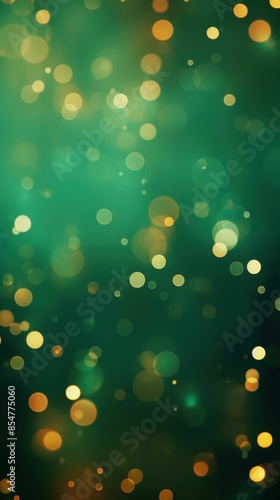 A green background with many small circles