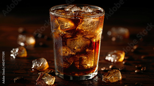 A glass of cold brew coffee 